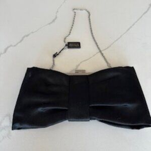 Black Satin Bow purse